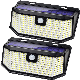 Outdoor Wireless Security Motion Sensor Solar Powered Pathway Street Lighting LED Wall Lamp Garden Lights for Steps manufacturer