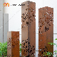 Bollard Light Outdoor Garden Light Corten Steel Standing Light Box manufacturer