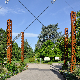 Custom Garden Modern Art Light Box Garden Decoration Corten Steel Bollard Light manufacturer