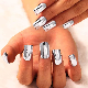 Matte Gel Polish Artificial Nails Custom Press on Nails High Quality New Fashion Red Paillette False Nails manufacturer