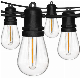 New S14 Indoor and Outdoor Decorative Light String 48FT 25PCS LED Bulbs Bistro/Cafe Patio Lighting String Lights manufacturer