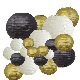 China Professional Manufacture Supplier Glitter Gold or Silver Color Craft Hanging Paper Lanterns manufacturer