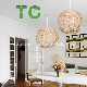 Wholesale Rattan Pendant Light Wicker Chandelier Lighting Handmade Woven Hanging Ceiling Light Lampshade manufacturer