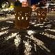 Outdoor Corten Steel Rusty Metal Distinctive Design Garden Decoration Light manufacturer