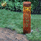 Wholesale Corten Steel Garden Rusty Metal Decoration Outdoor Light Lampshade manufacturer