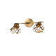 Two Lite E27 Brass Metal Wire Cage Wall Lamp (TW20190810-2BR)