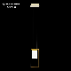Modern Home Decorative Pendant Light Gold Rectangle Crystal Chandelier manufacturer