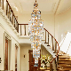 Luxury K9 Crystal Chandelier Long Staircase Lamp Living Room Lamp (WH-NC-89) manufacturer
