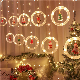 LED Window Curtain String Light Christmas Decorations Indoor Outdoor USB Warm White Hanging Home Garden Decorations manufacturer
