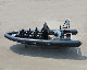 Aqualand 27feet 8.3m 14persons Fiberglass Rigid Inflatable Rescue Patrol /Passenger Crew Ferry/Water Taxi/ Speed Sports Dive Rib Motor Boat (RIB830M) manufacturer