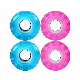 5436mm Wholesale Custom 54mm Light up LED Flash Blue Skateboard Skate Wheels manufacturer