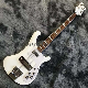 Custom 4 Strings Rick Slivery Hardware Fireglo 4003 Electric Bass Guitar in White manufacturer