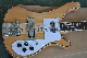 Custom Neck Through Body 4 Strings Electric Bass Guitar