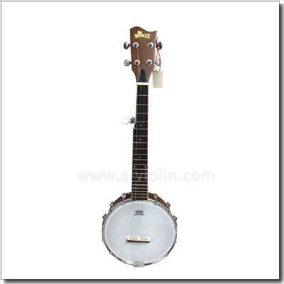 26" 5 Strings Sapele Plywood Resonator Travel Banjo (ABO125)