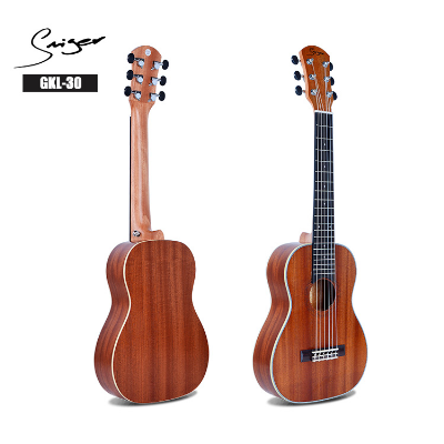 30" Inch Western Sapele Wood Guitar Guitarlele for Musical Instruments