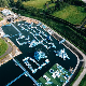 Commercial Inflatable Water Park with Water Slide 350 People Capacity manufacturer