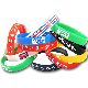 Custom Debossed Logo Sports Silicone Wristband for Promotion Gift (BS-006) manufacturer