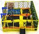 New Design Children Trampoline with Spider Wall, Rock Climbing, Foam Ball Pool.