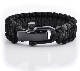 Handmade Adjustable Nylon Rope Paracord Survival Bracelet with Stainless Shackle manufacturer