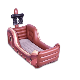 Wholesales Children′ S Inflatable Pirate Ship Single Bed manufacturer