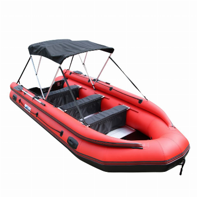 PVC Hull Material V-Shaped Bottom Rubber Boat
