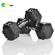 Factory Price Kg and Lb Hex Rubber Dumbbells for Swift Shipment manufacturer