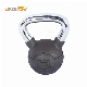 Gym Bodybuilding Free Weight Cast Iron Rubber Coated Kettlebell with Chromed Handle manufacturer