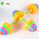 Economic Home Exercise Equipment Training Weightlifting Plastic Adjustable Water Dumbbell Barbell Set Kids Dumbbell for Children manufacturer